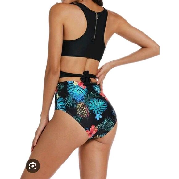 MOLYBELL One Piece Swimsuits for Women High Waisted Bathing Suit Monokini Floral - Picture 2 of 10